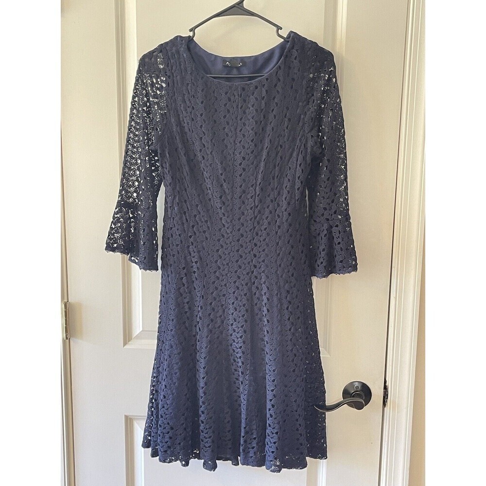 Roz & Ali Women’s Size 4 Navy Blue Lace Dress Cocktail Party NWT